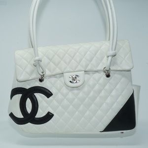 Chanel Black and White Ligne Cambon Shoulder bag